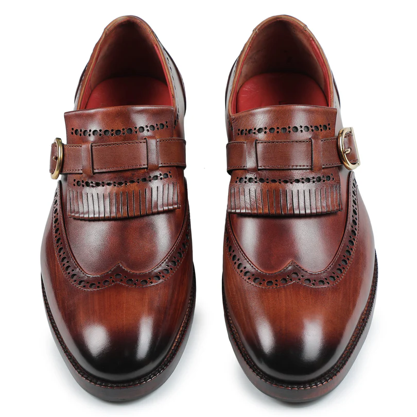 Brown Handmade Loafers for Men | Premium Leather Slip-On Dress Shoes - Image 4