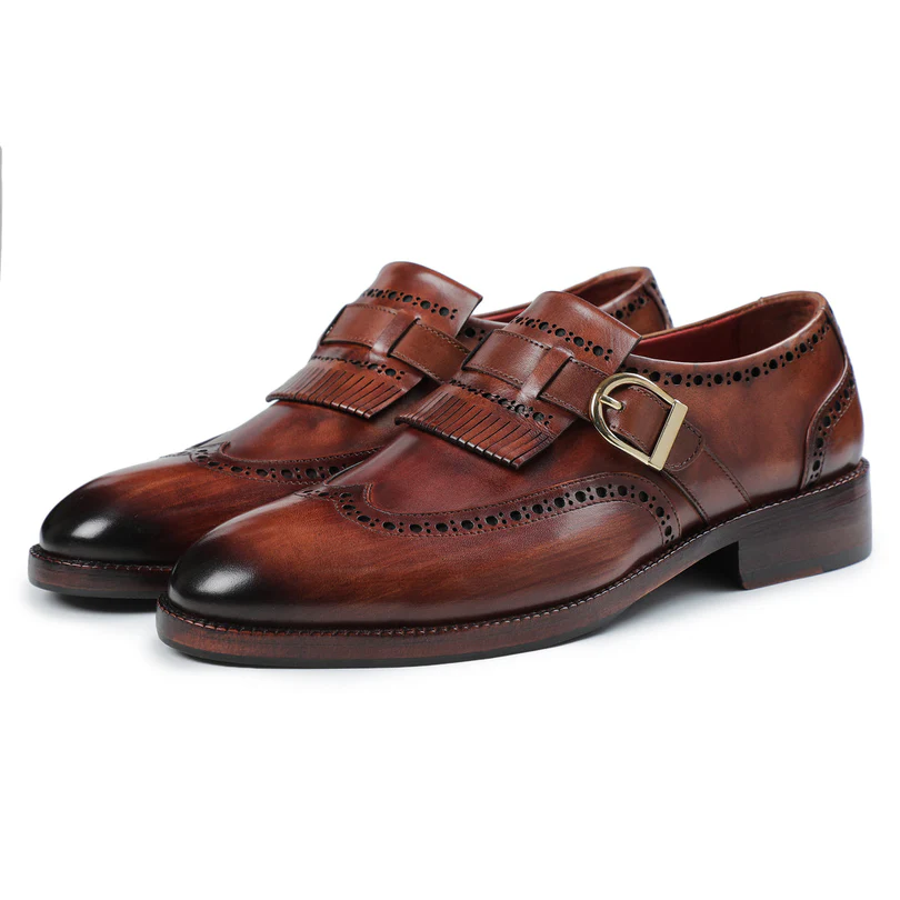 Brown Handmade Loafers for Men | Premium Leather Slip-On Dress Shoes