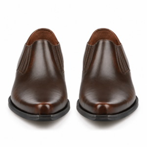 Brown Leather Cowboy Shoes for Men – Western Style