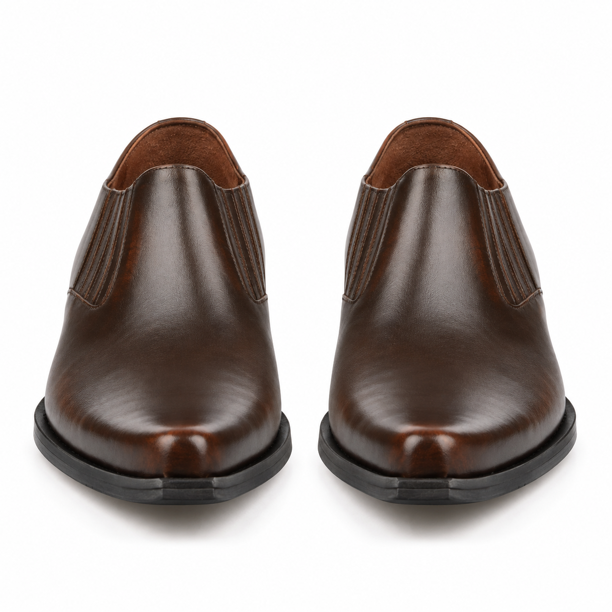 Brown Leather Cowboy Shoes for Men – Western Style