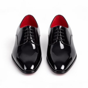 Midnight Black Oxford Shoes with Signature Red Sole