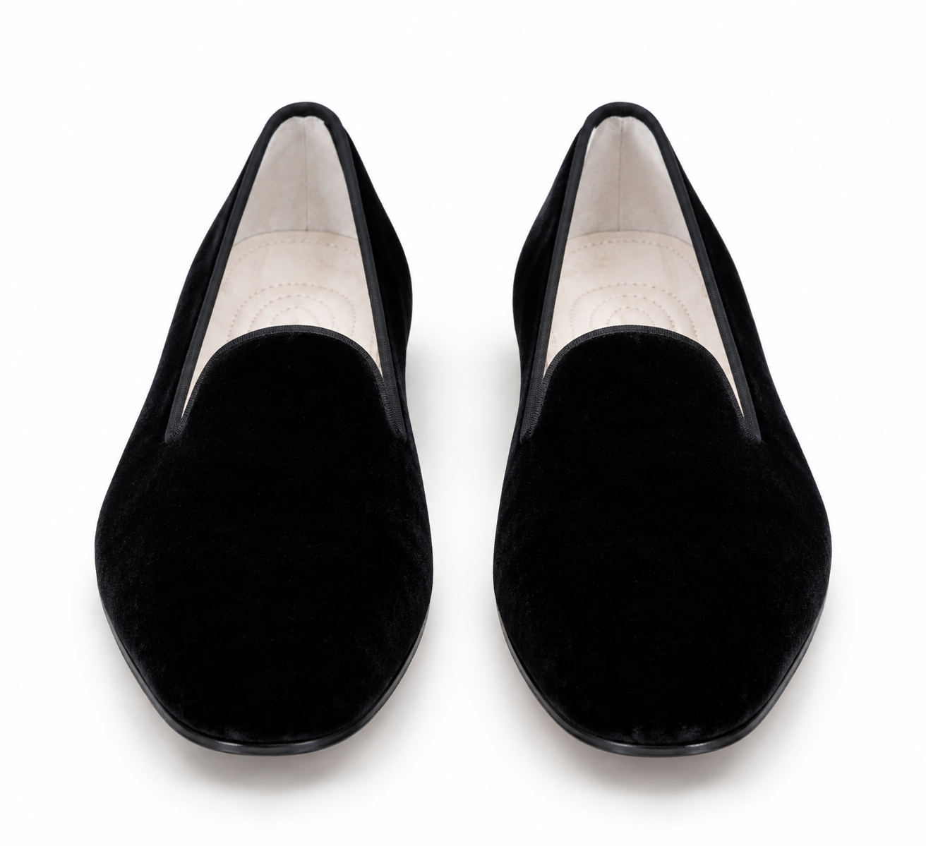 Black Velvet Handmade Loafers for Men | Luxury Embroidered Slip-On Shoes | Premium Wedding & Formal Footwear