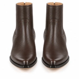 Full Grain Leather Western Cowboy Cuban Heel Boots – Handmade Premium Leather Boots for Men