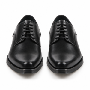 Black Handmade Leather Cowboy Boots for Men – Cuban Heel Western Dress Boots