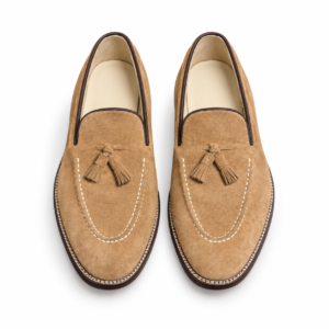 Bespoke Suede Loafers for Men | Custom Made Handmade Luxury Slip-On Dress Shoes