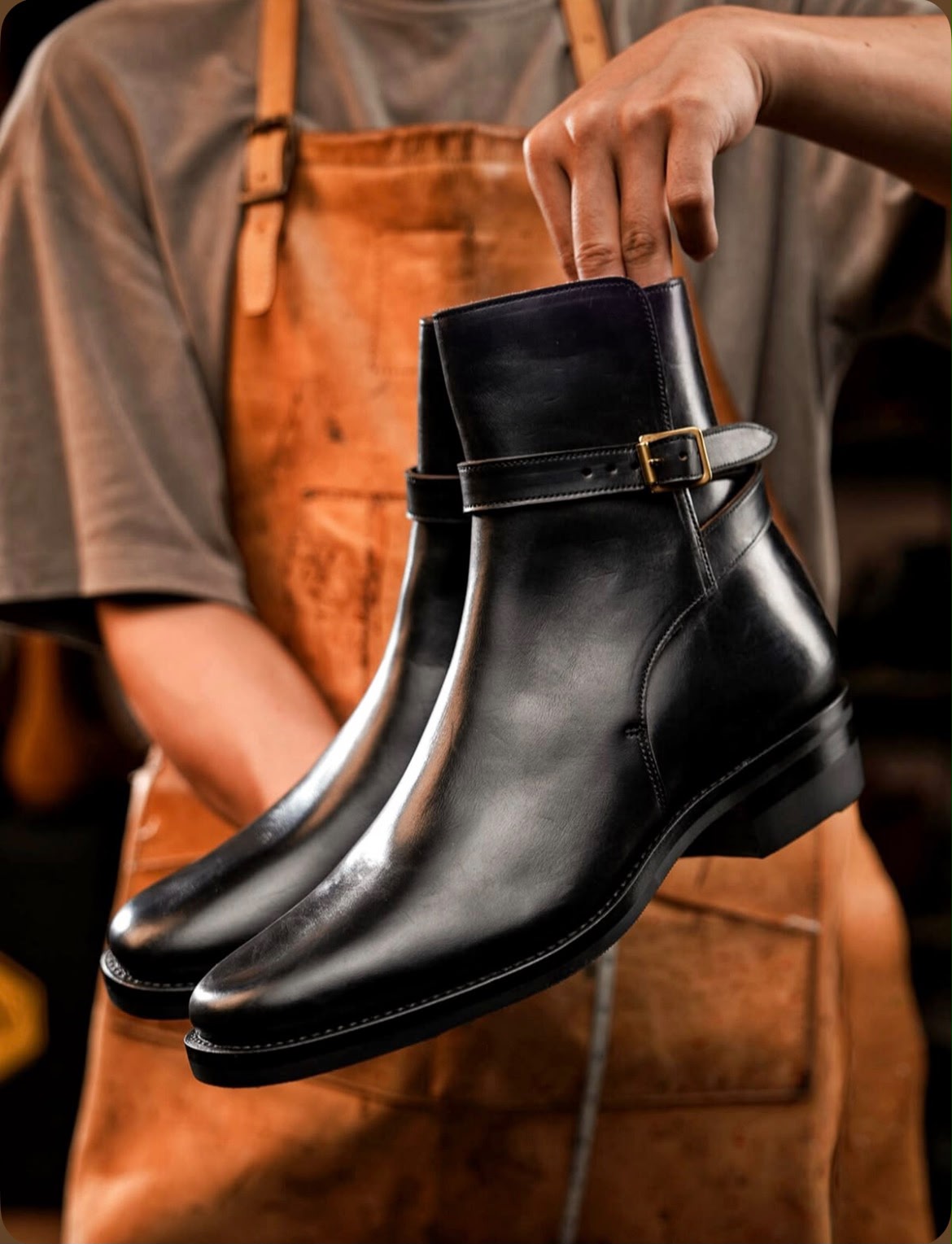 Black Leather Boots for Men | Handmade Premium Leather Dress Boots | Genuine Leather Ankle Boots