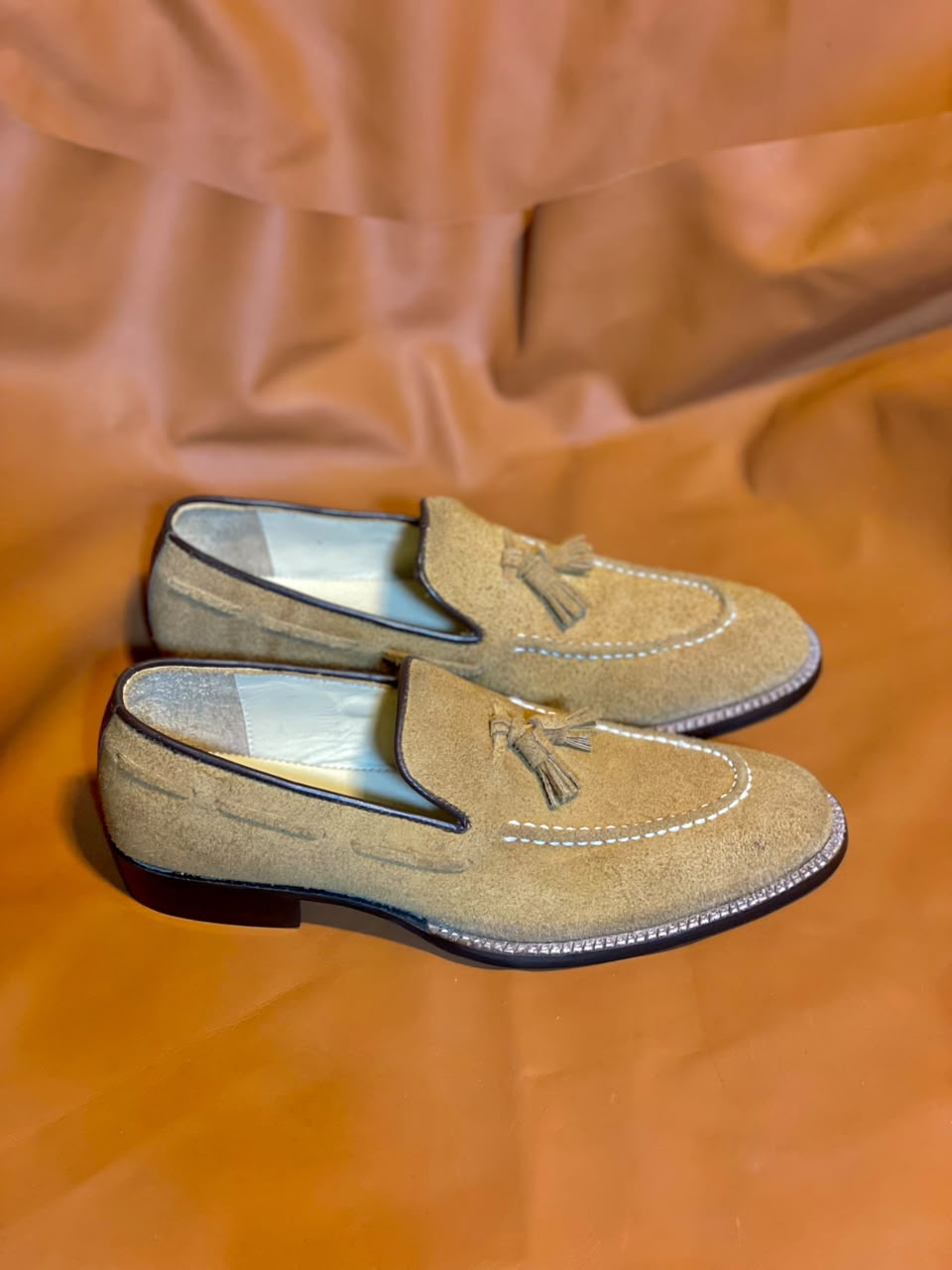 Bespoke Suede Loafers for Men | Custom Made Handmade Luxury Slip-On Dress Shoes - Image 11