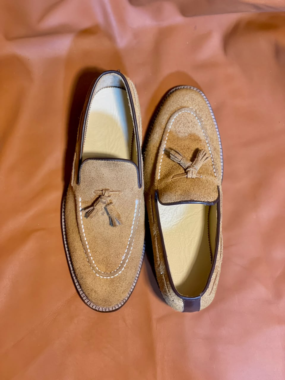 Bespoke Suede Loafers for Men | Custom Made Handmade Luxury Slip-On Dress Shoes - Image 6