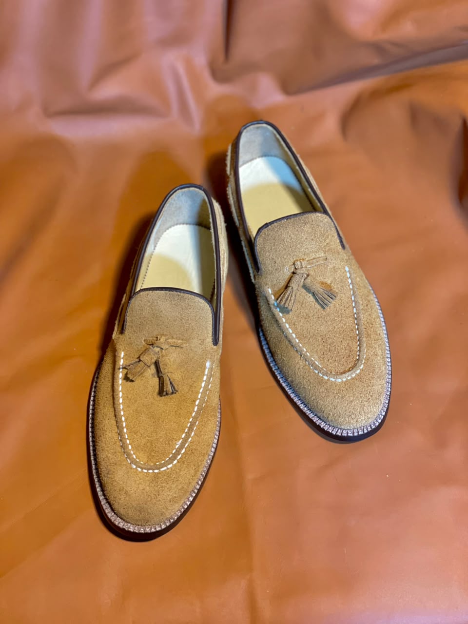 Bespoke Suede Loafers for Men | Custom Made Handmade Luxury Slip-On Dress Shoes - Image 7