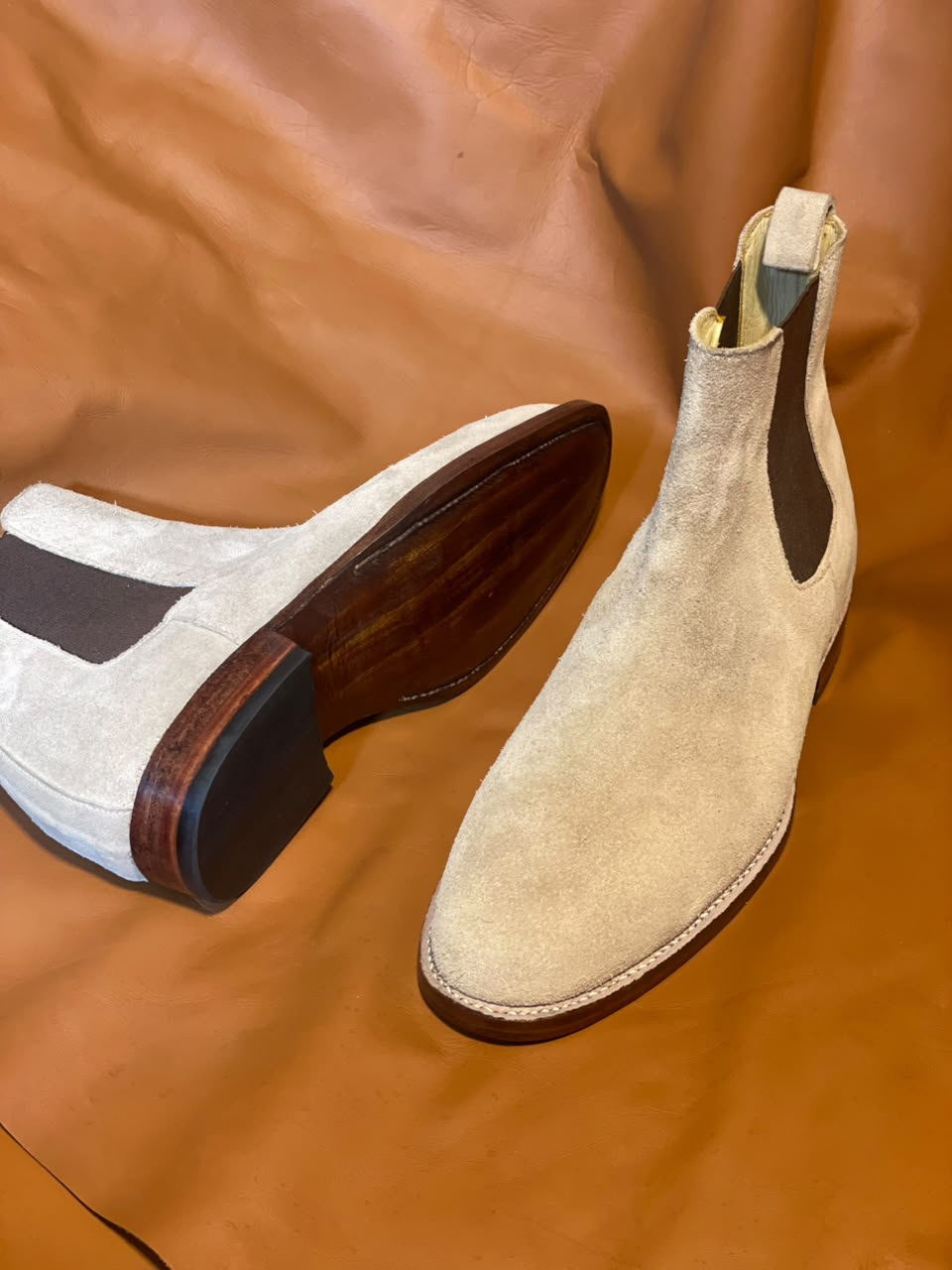 Handcrafted Suede Chelsea Boots | Customizable Made-to-Order Men's Leather Boots - Image 7