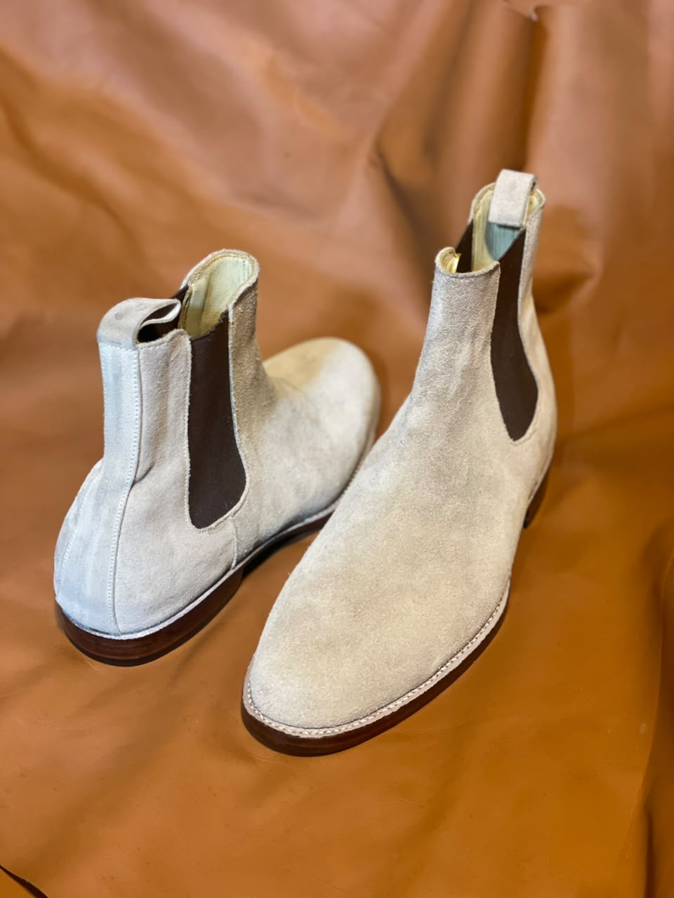 Handcrafted Suede Chelsea Boots | Customizable Made-to-Order Men's Leather Boots - Image 9