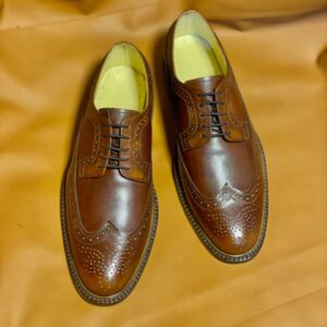 Artisanwalks Custom Brown Derby Brogues – Bespoke Leather Shoes
