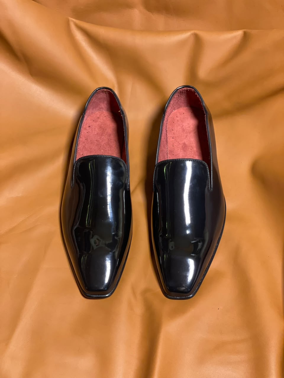 Classic Black Leather Red Bottom Loafers | Handcrafted by Artisanwalks - Image 3
