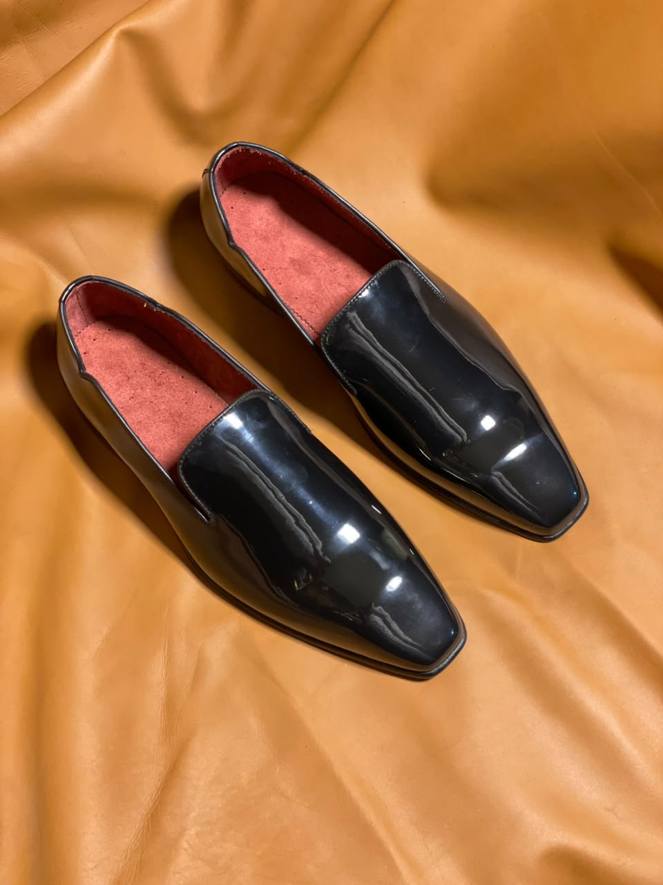 Classic Black Leather Red Bottom Loafers | Handcrafted by Artisanwalks - Image 9