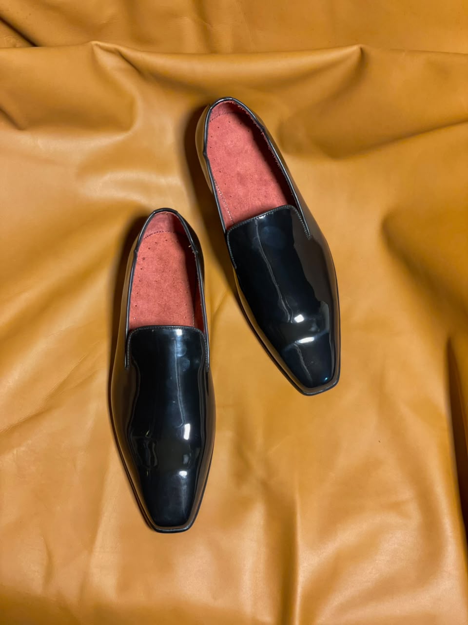 Classic Black Leather Red Bottom Loafers | Handcrafted by Artisanwalks - Image 2