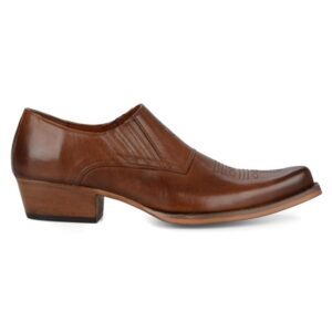 Brown Leather Cowboy Shoes for Men – Western Style