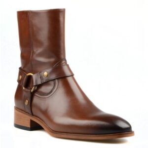 Brown Leather Cowboy Boots for Men – Western Style