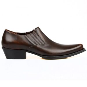 Brown Leather Cowboy Shoes for Men – Western Style