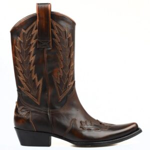 Brown Western Cowboy Boots for Men – Genuine Leather