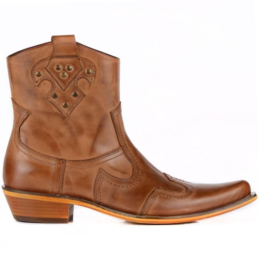 Brown Western Cowboy Boots for Men – Genuine Leather - Image 6
