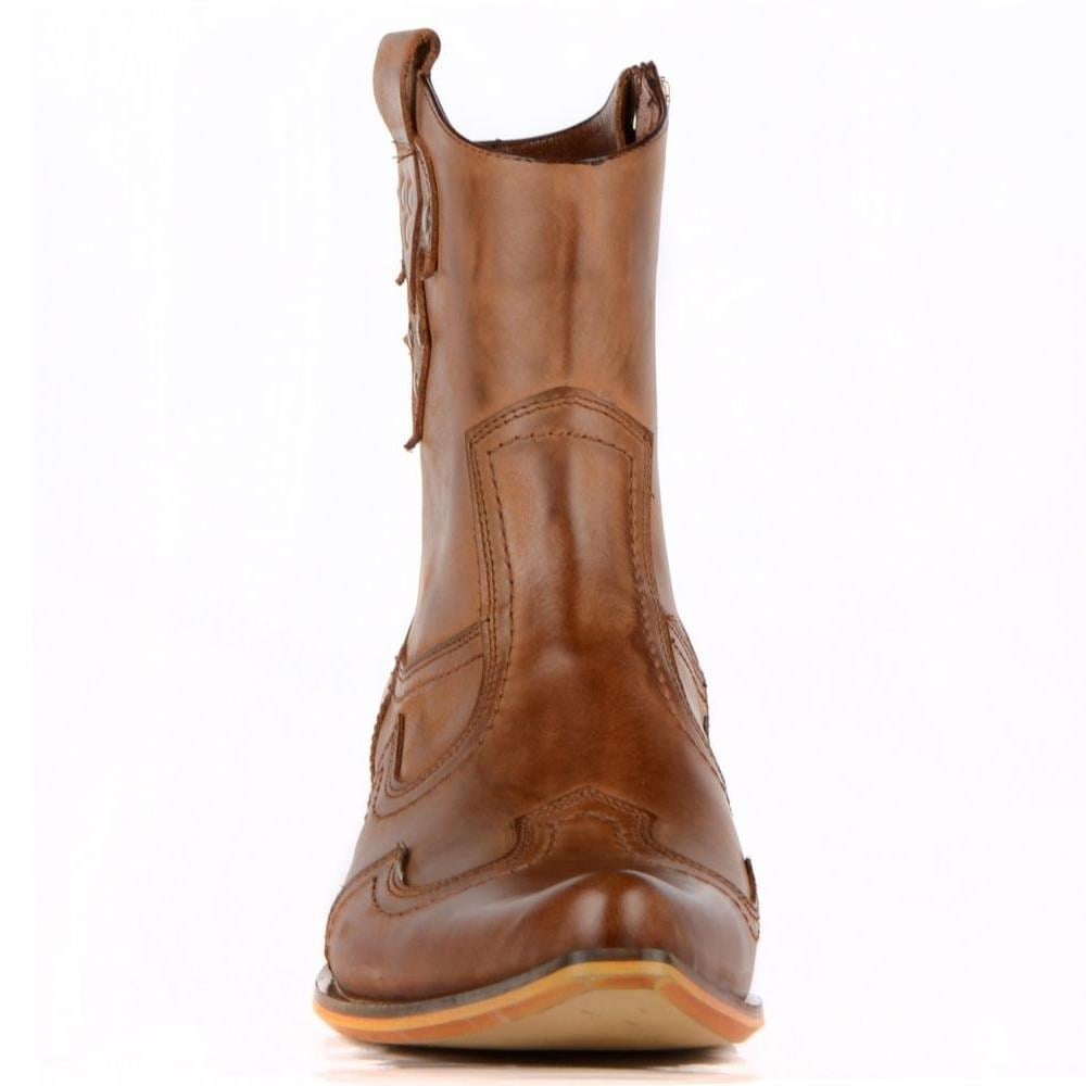 Brown Western Cowboy Boots for Men – Genuine Leather - Image 2