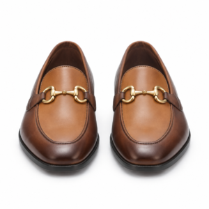 Bespoke Brown Leather Loafers for Men – Handmade Custom Dress Shoes