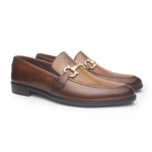 Bespoke Brown Leather Loafers for Men – Handmade Custom Dress Shoes