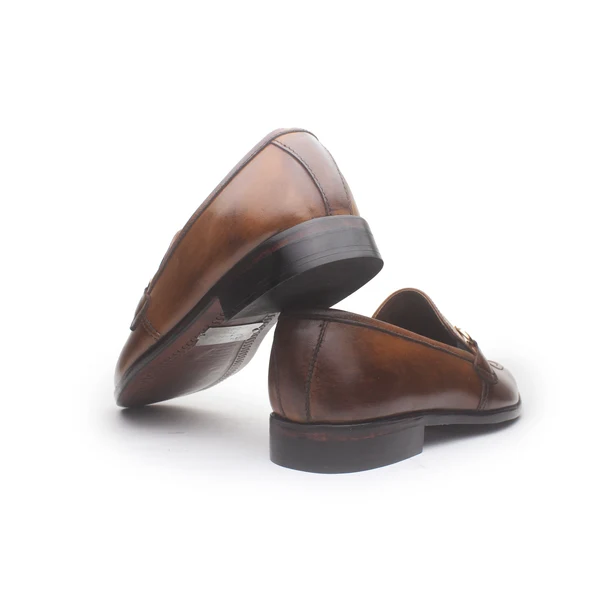 Bespoke Brown Leather Loafers for Men – Handmade Custom Dress Shoes - Image 3